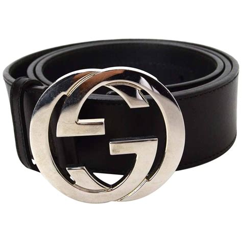 cintura gucci total black|gucci leather belt.